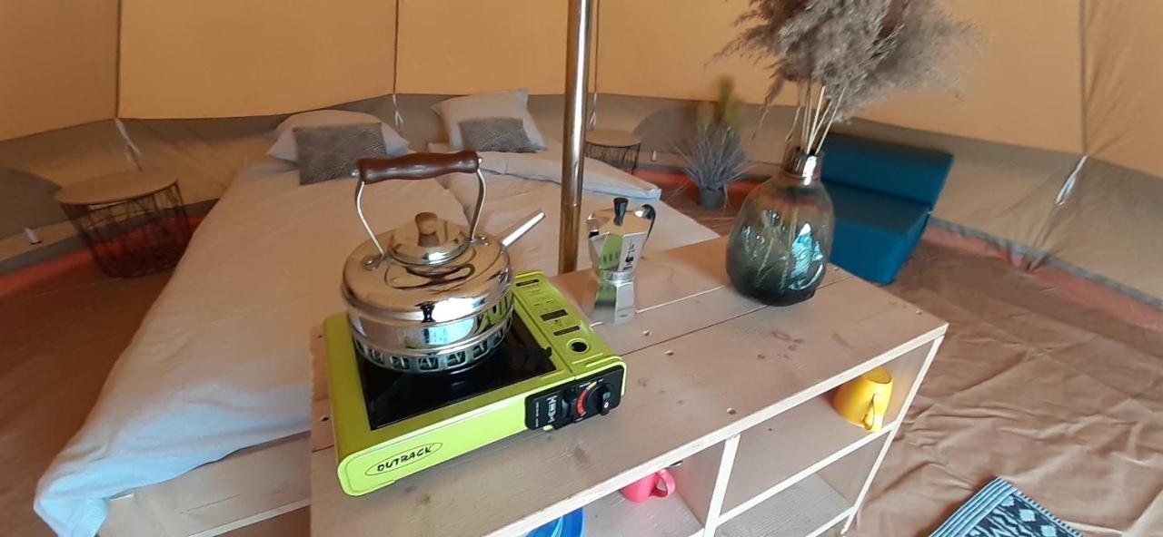 Tente Bell au camping Hautoreille Bannes  Extérieur photo